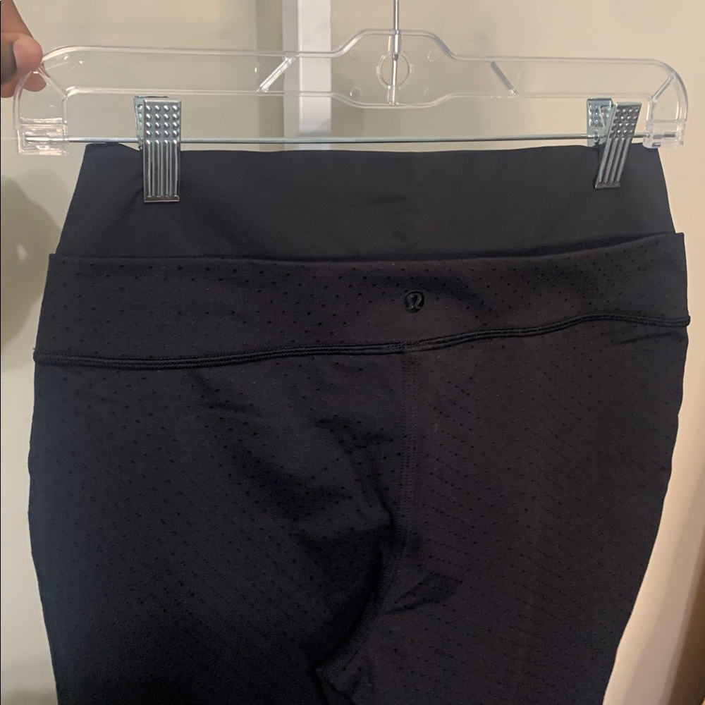 Lululemon high waist double waist pants in black size 4 - Picture 2 of 5